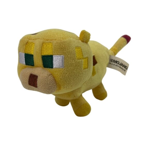 Mojang Minecraft Ocelot Yellow Cat 9" Plush Stuffed Animal Toy 2014 - Picture 7 of 10